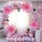 Huge Pink Explosion Star Aluminum Foil Spike Balloons for Birthday(Pink)